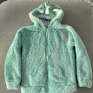 Cat & Jack unicorn hood zip up jacket